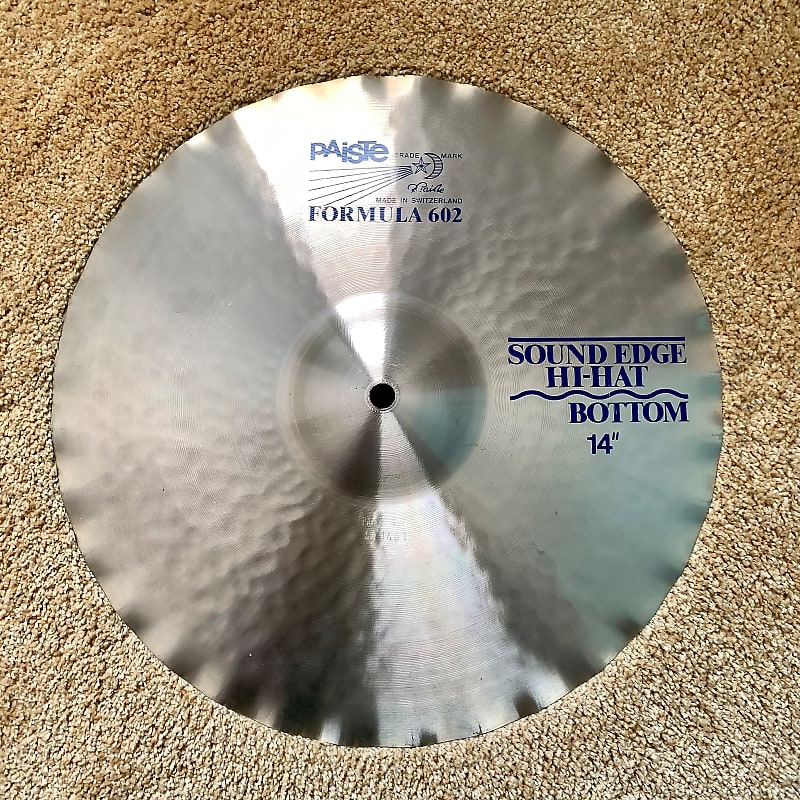 Paiste 14" Formula 602 "Blue Label" Sound Edge Hi-Hat Cymbals (Pair) image 2
