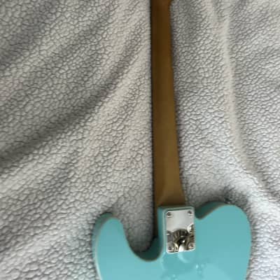 Banning Guitars Telecaster 2015 - mint green with white pick guard and double binding image 4