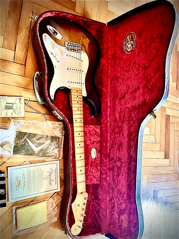 Fender  Stratocaster 1954 50th Anniversary Limited Edition Masterbuilt Yuriy Shishkov 2004 Sunburst image 1