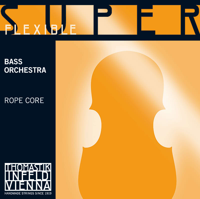 Thomastik-Infeld 37 SuperFlexible Chrome Wound Rope Core 4/4 Double Bass Orchestra String - D (Medium) image 1