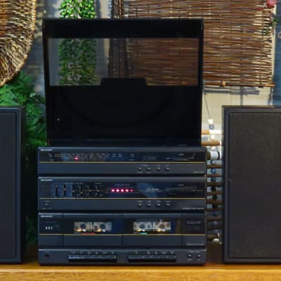 Vintage 1980s Sharp SG-F550 Home Stereo System + Bluetooth See VIDEO image 1