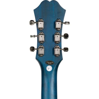Epiphone Casino Semi Hollow Electric Guitar, Worn Blue Denim image 17