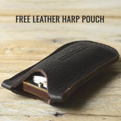 Pinegrove Leather Harmonica Bandolier 16 Slots - Black image 5