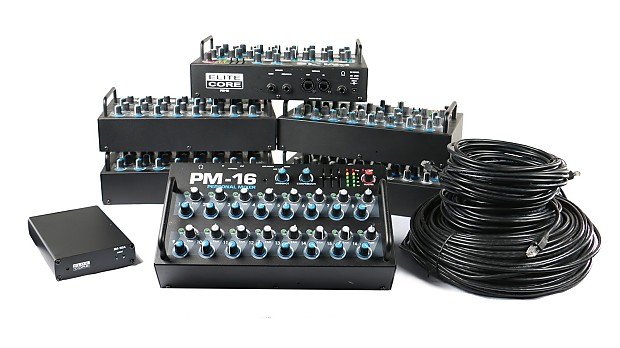 Elite Core Audio PM-16-CORE-6-DIGITAL Complete Personal Monitoring Mixer with ADAT Interface (6-Pack) image 1