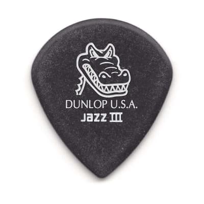 Dunlop Guitar Picks Gator Grip Jazz III 1.4mm 6 Pack image 2