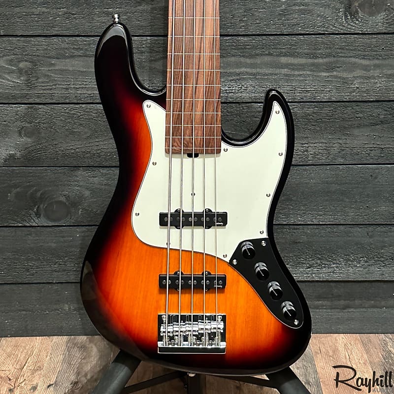Sadowsky SMX MetroExpress Vintage JJ 5-String Fretless Tobacco Sunburst Electric Bass Guitar image 1