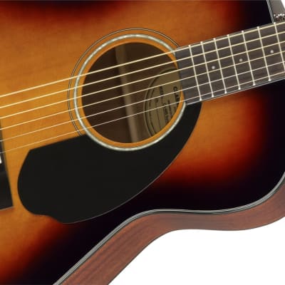 Fender CC-60S Solid Top Concert 3-Color Sunburst Acoustic Guitar w/ Prepaid Fender Play Card image 4