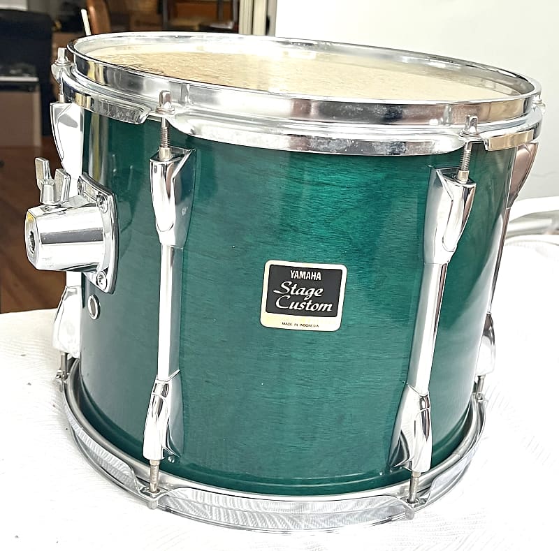 Yamaha Stage Custom 1990s Turquoise Rack Tom 12x10 | Reverb