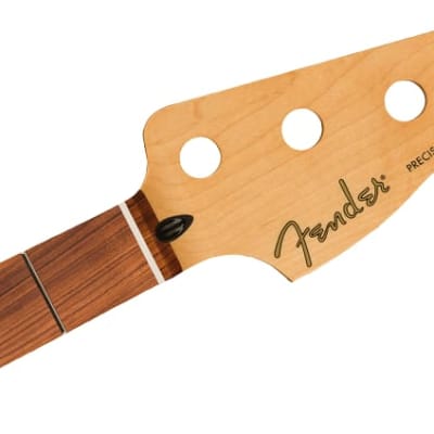 Fender Player Series Precision Bass Neck, 20 Medium Jumbo Frets, Pau Ferro, 9.5 inch, Modern C image 4