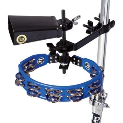 LP Latin Percusion LP160NY-K Tambourine and Cowbell with Mount Kit