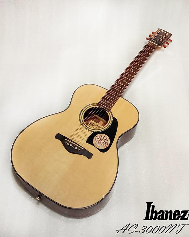 Ibanez AC-3000-NT All Solid Artwood OM Acoustic guitar High