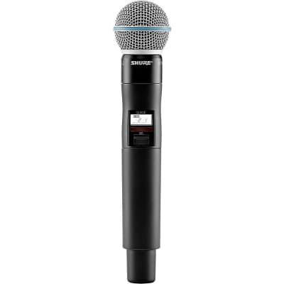 Shure QLXD2/BETA58A Wireless Handheld Microphone Transmitter With Interchangeable BETA 58A Microphone Capsule Regular Band X52 image 2