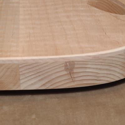 Unfinished Stratocaster Body Book Matched Figured Flame Maple Top 2 Piece Alder Back Chambered, Standard Tele Pickup Routes 3lbs 8.3oz! image 10