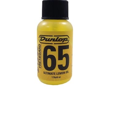 Dunlop Guitar Bass Fingerboard Cleaning Lemon Oil 1oz Spray Bottle