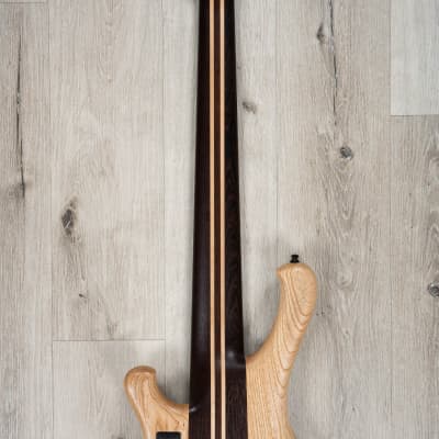 Mayones Viking 6 6-String Bass, Ebony Fingerboard, Transparent Dirty Ash Fade Up Blue Matt image 5