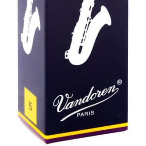 Vandoren SR225 Traditional Tenor Saxophone Reeds - Strength 5 (Box of 5)