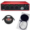 Focusrite 18i8 3rd Gen Audio Recording Interface + Pop Filter + Mic Cable