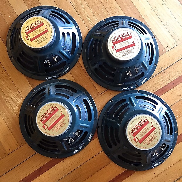 Jensen C10Q fender super reverb vibrolux guitar speakers 10" Reverb