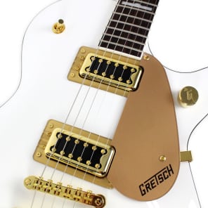 Gretsch G5434T-LTD Limited Edition Pro Jet in White and Gold Penguin Style Demo image 8