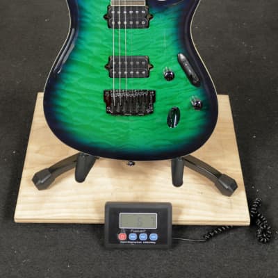 Ibanez Prestige S6521Q Electric Guitar Surreal Blue Burst w/ Case image 9