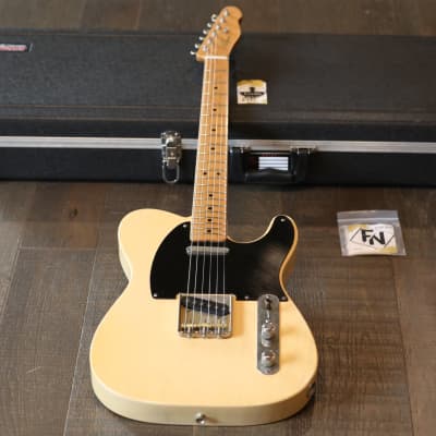 MINTY! Rutters USA Tele Style Electric Guitar Blonde + Hard Case for sale