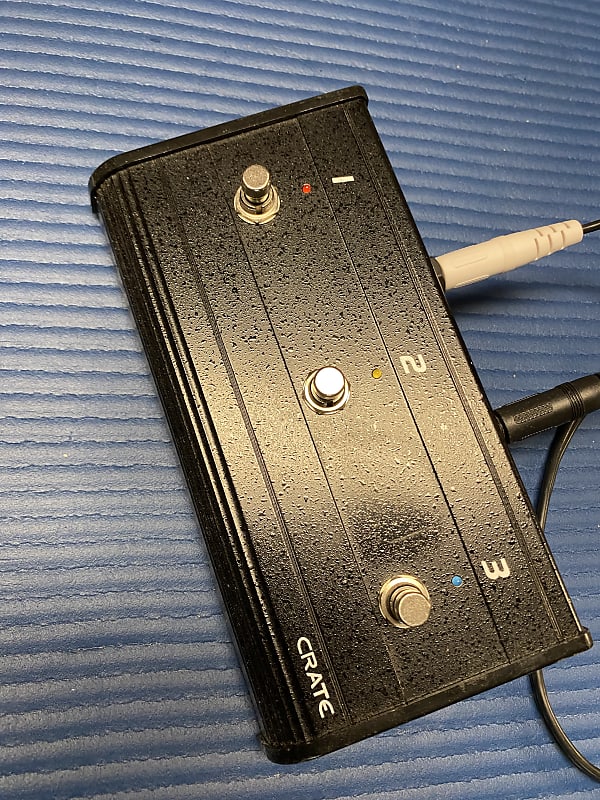 Crate CFP3 / CFS3 Three Button Footswitch Metal Chassis Reverb