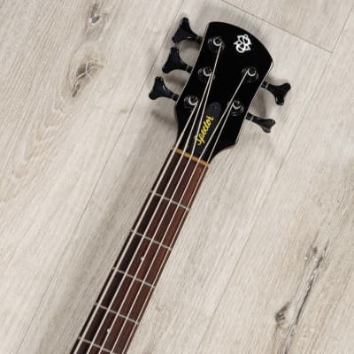 Spector NS Ethos 5 5-String Bass, Poplar Burl Top, Super Faded Black Gloss image 8