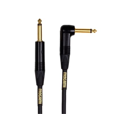 Mogami Gold Instrument 10R Guitar Cable, Straight-Right Angle, 10-Foot image 3