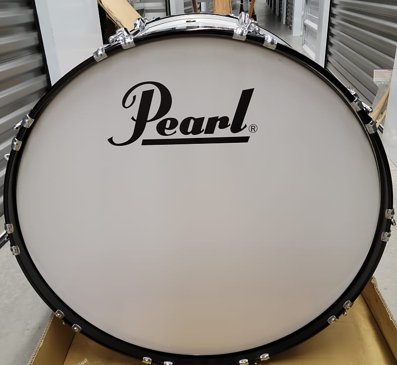 Pearl CMB2814/C Competitor 28x14" Marching Bass Drum 2007 - Pure White image 1