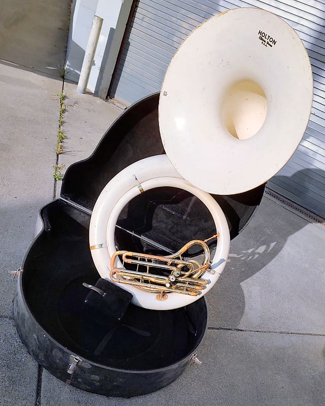 Holton Fiberglass Sousaphone Needs Repair / Restoration Reverb