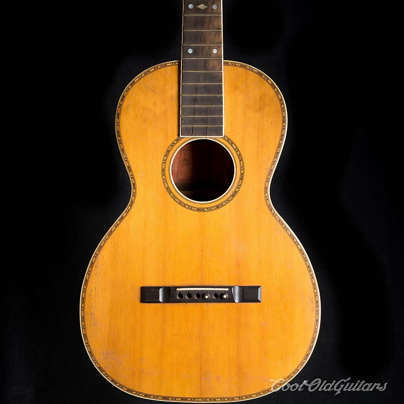Vintage 1910s-20s Lyon & Healy Lakeside Acoustic Parlor Guitar with Brazilian Rosewood image 1