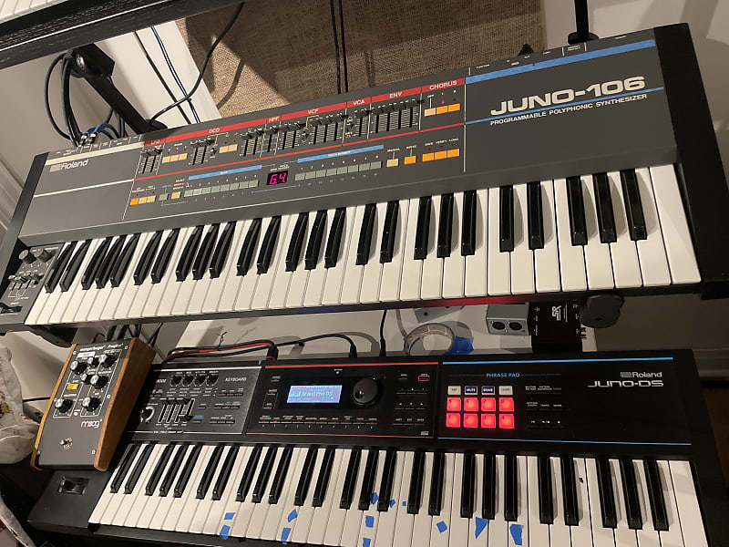Fully restored and refurbished Roland Juno-106 61-Key Programmable Polyphonic Synthesizer image 1