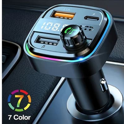 Audio FM Transmitter 88Mhz to 108MHz 12V 120V 240V Compatible Play Your Masters Mixes to Any Boombox, Clock Radio, Home Stereo Receiver, Car Stereo, etc. USB Charger & MP3 Media Playback Functions Includes 120V-240V Power Adapter image 3