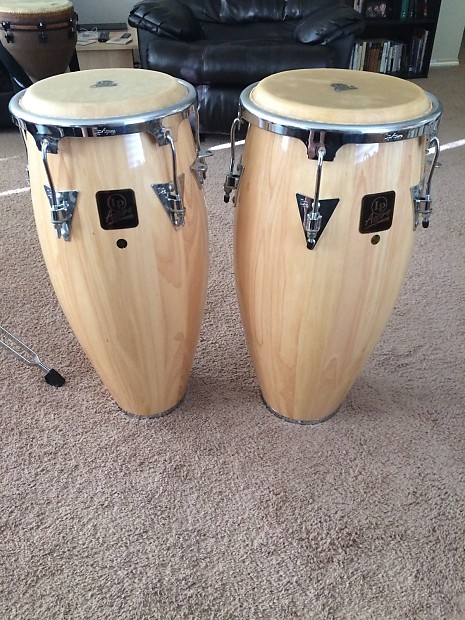 LP Aspire Congas with Stand Natural | Reverb