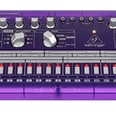 Behringer RD-6-GP Analog Drum Machine - Transparent Purple image 2