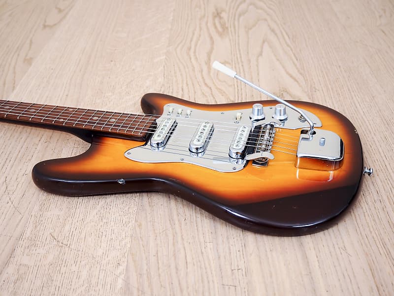 1960s St Moritz Vintage Electric Guitar Sunburst Japan Matsumoku w/ Gigbag