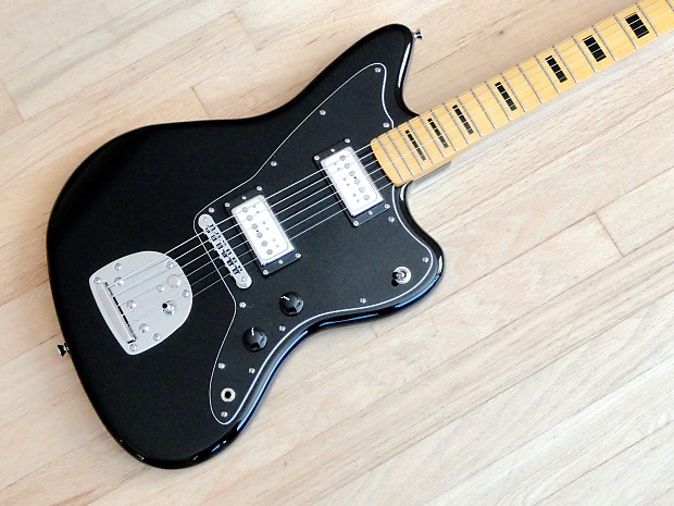 2013 Fender Modern Player Jazzmaster HH Electric Guitar Black GFS Surf 90 Pickups w gigbag