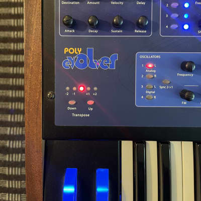 Dave Smith Instruments Poly Evolver PE 61-Key 4-Voice Polyphonic Synthesizer 2010 - 2013 - Blue with Wood Sides
