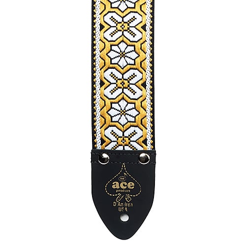 D'Andrea Ace Vintage Reissue Guitar Strap - Greenwich (Dylan-Inspired) image 1