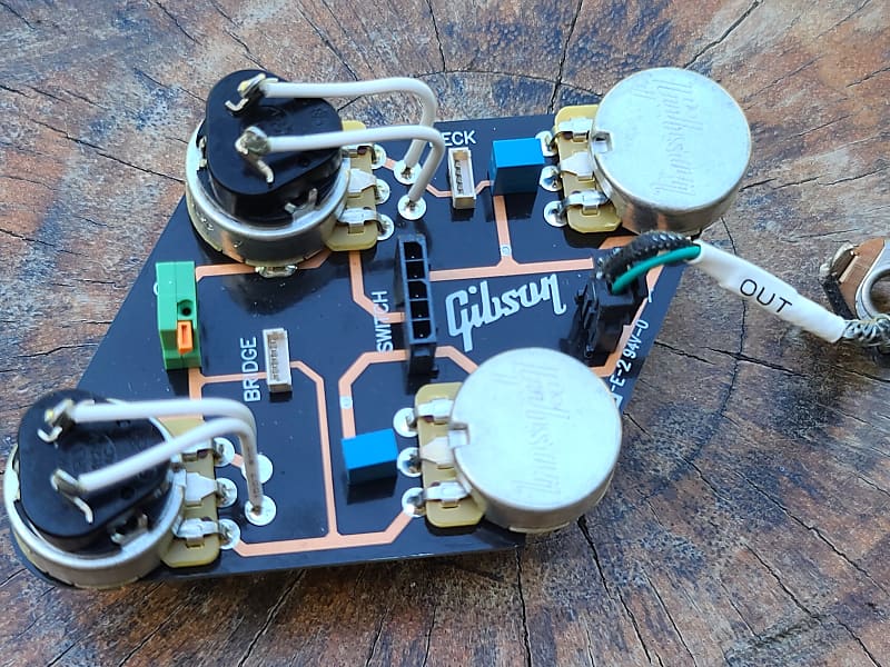 Gibson Les Paul Quick Connect Control Board / Push Pull Wiring Harness 2019 image 1