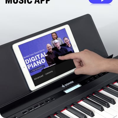 Donner DEP-20 Digital Piano 88 Weighted Keys, Hammer Action, Full Size Electric Piano Keyboard with Sustain Pedal for Beginners, Simulated Real Piano Touch image 7