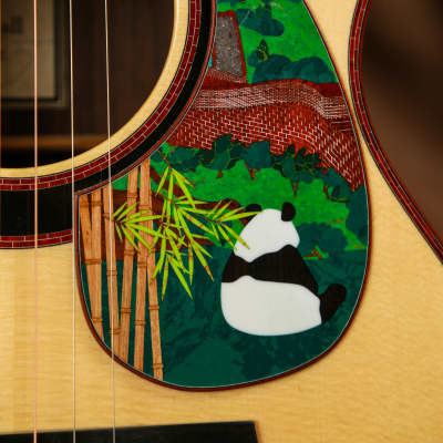 Harvey Leach The Great Wall Masterpiece Art Guitar OM Acoustic image 6
