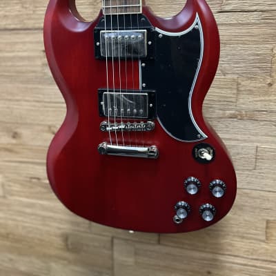 Epiphone 1961 Les Paul SG Standard guitar 2023 - Aged Sixties Cherry 6lbs 12oz w/hard case. Mint! image 5