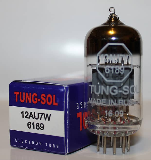 1 X Tung Sol 12AU7W / 6189 / 12AU7 pre-amp tube, Brand New in Box image 1