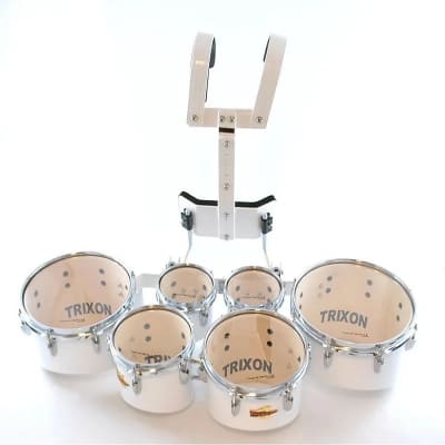 Trixon 12 By 7 Junior Marching Snare - White Polish - Jim Laabs Music Store