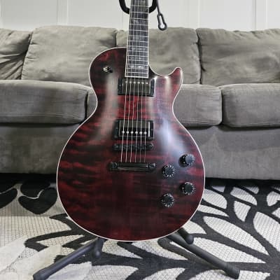 Gibson Les Paul Blood Moon Guitar Center Exclusive 2021 - Satin Black Cherry for sale