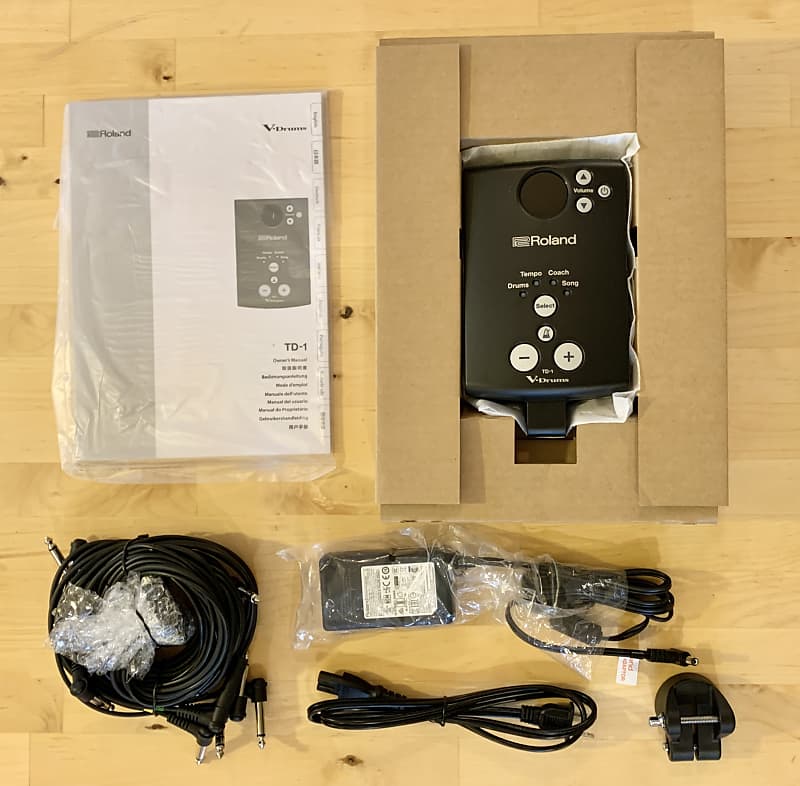NEW Roland TD-1 V-Drum Module with Cable Snake, Power Adapter and Manual - Machine Brain image 1