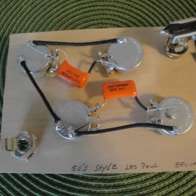 Wiring for Epiphone Les Paul Cts Switchcraft Cde 50's style image 1