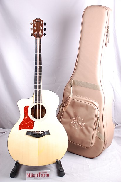 Used Taylor 114ce Acoustic Guitar Left Handed Natural with Tan Gig Bag Reverb