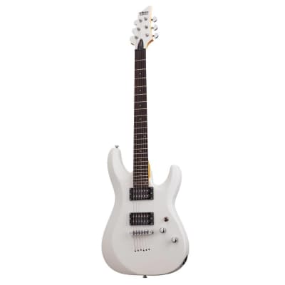 Schecter C-6 Deluxe Electric Guitar (Satin White)(New) for sale